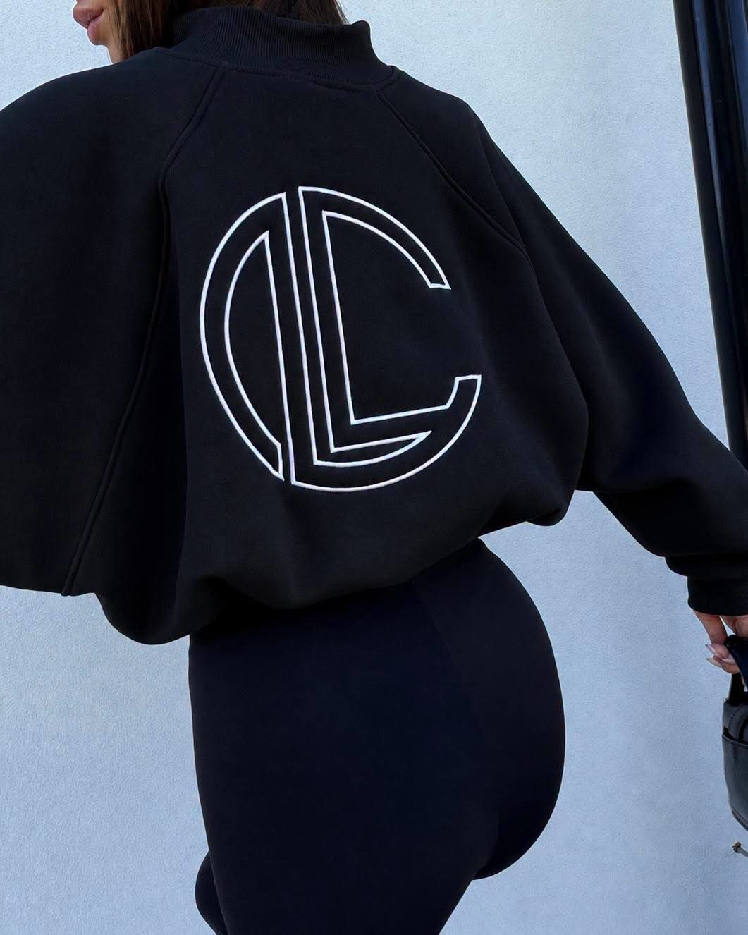 LA COCA LOGOTYPE ZIP Damen Oversize Sweatshirt
