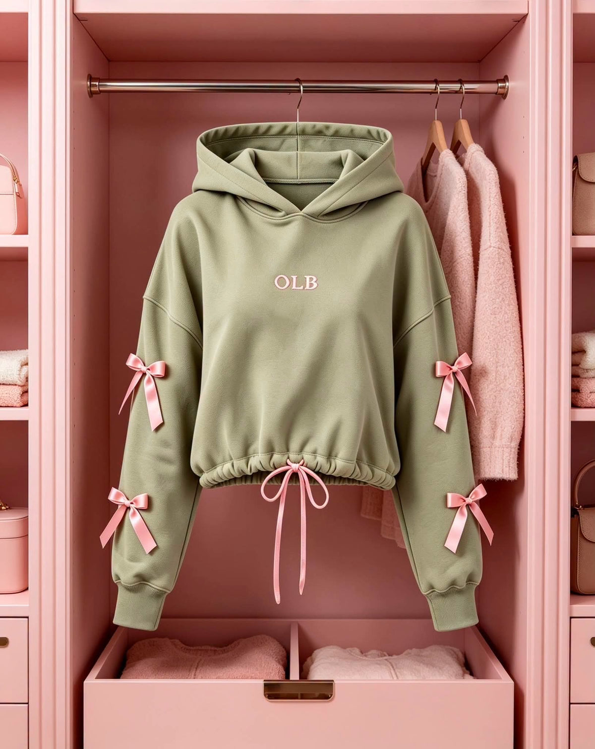 O’LA BIANKA Damen Hoodie mit Schleifen