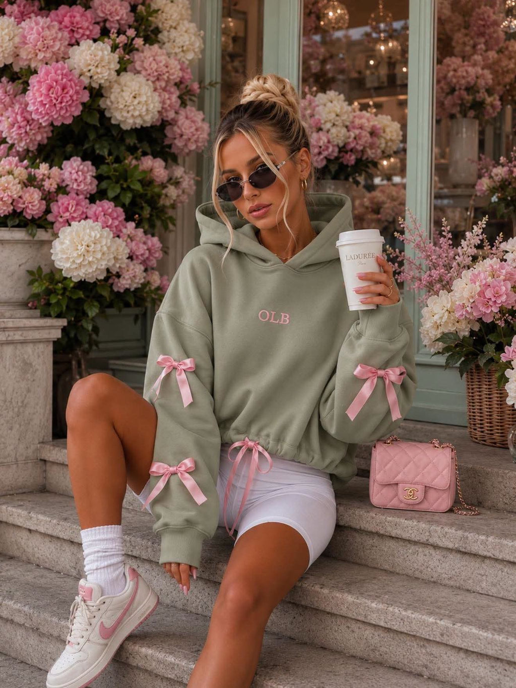 O’LA BIANKA Damen Hoodie mit Schleifen