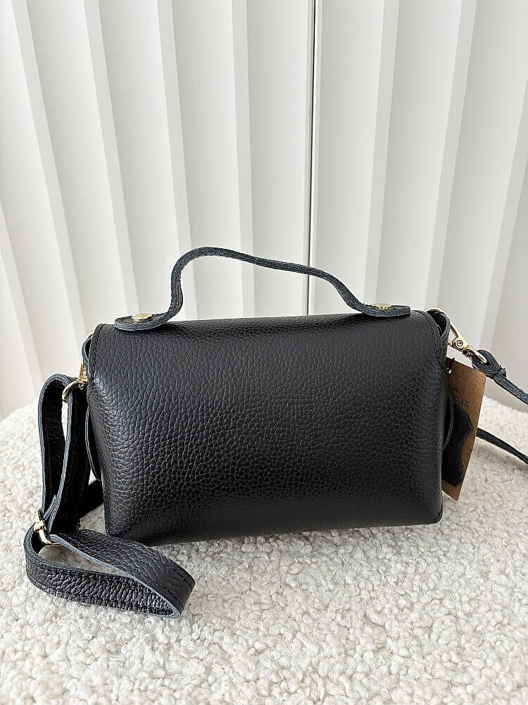 Damen Leder Handtasche – Elegante Mini Umhängetasche Echtleder