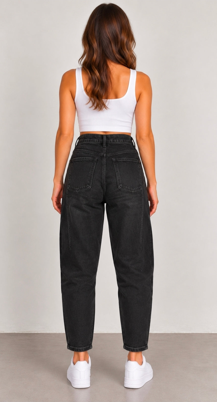 M.SARA Damen High Waist Jeans – Optisch bis zu 5 kg schlanker | Black Denim 🖤