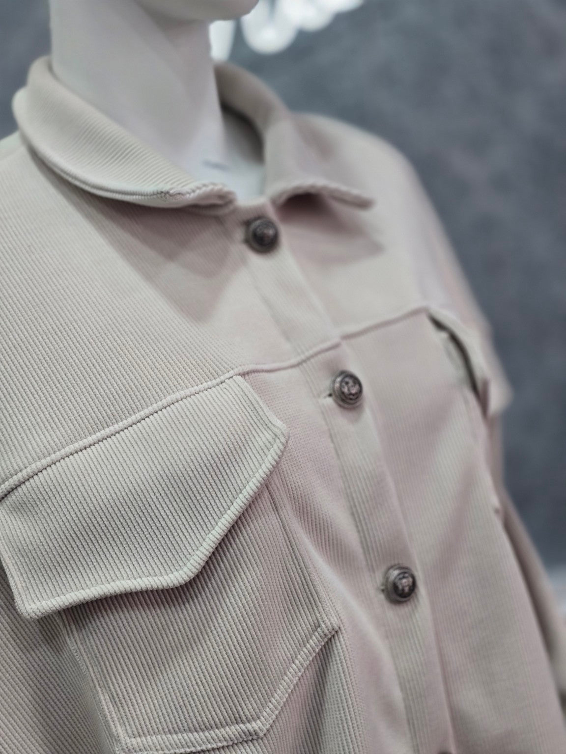 Damenjacke im Oversize-Style – Beige