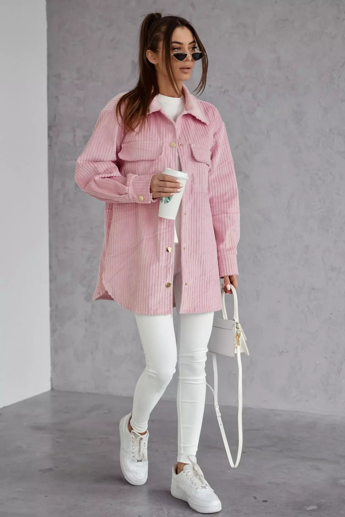 MELODY MEGA CORDURO JACKET SHIRT – PINK