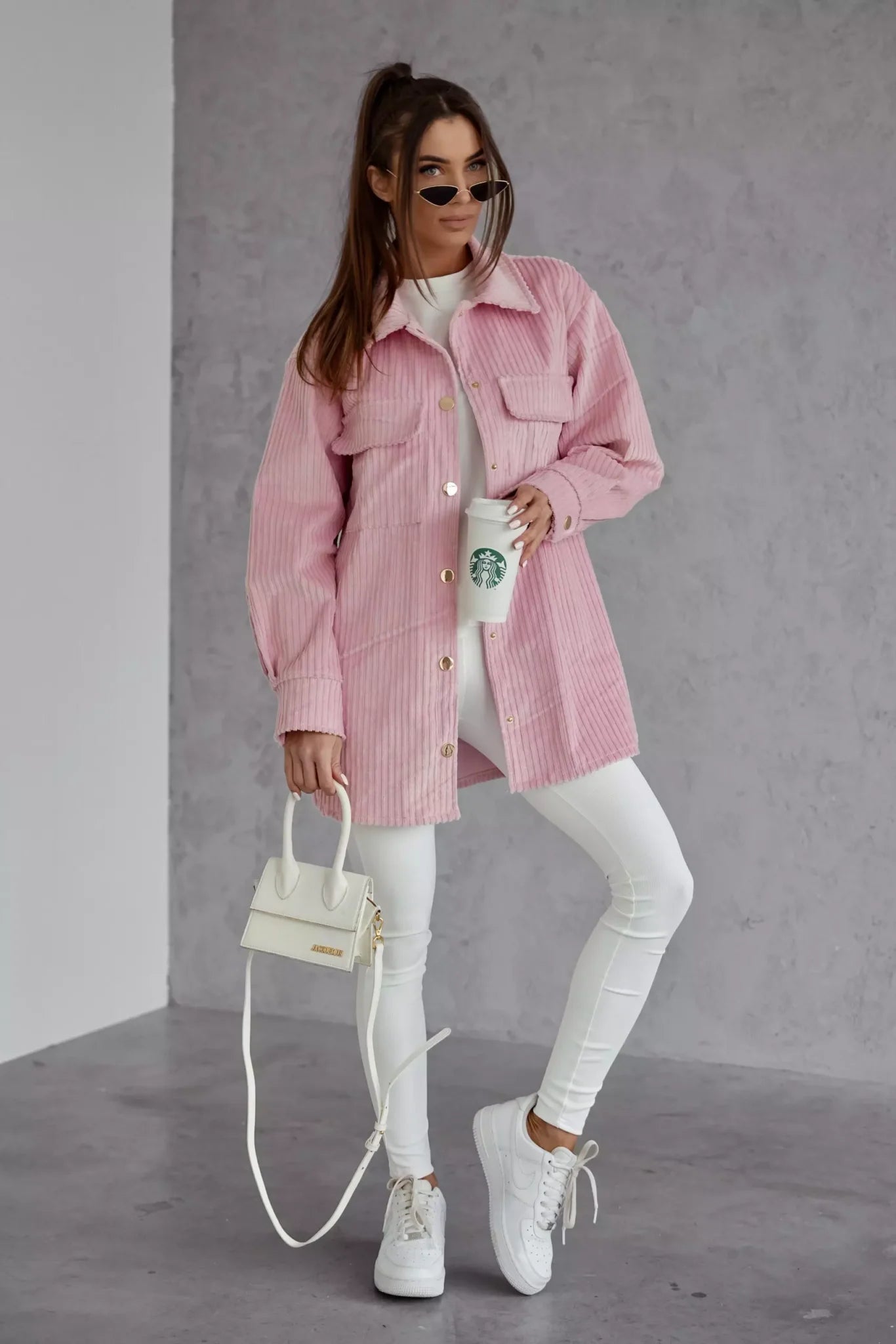 MELODY MEGA CORDURO JACKET SHIRT – PINK