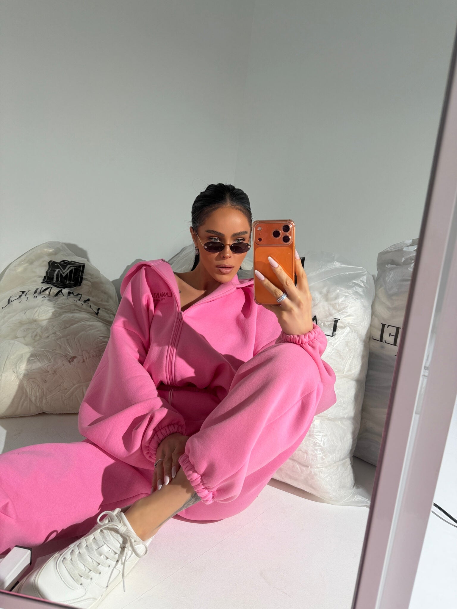 Damen Sweatset LAMANUEL – Hoodie & Hose – ONE SIZE