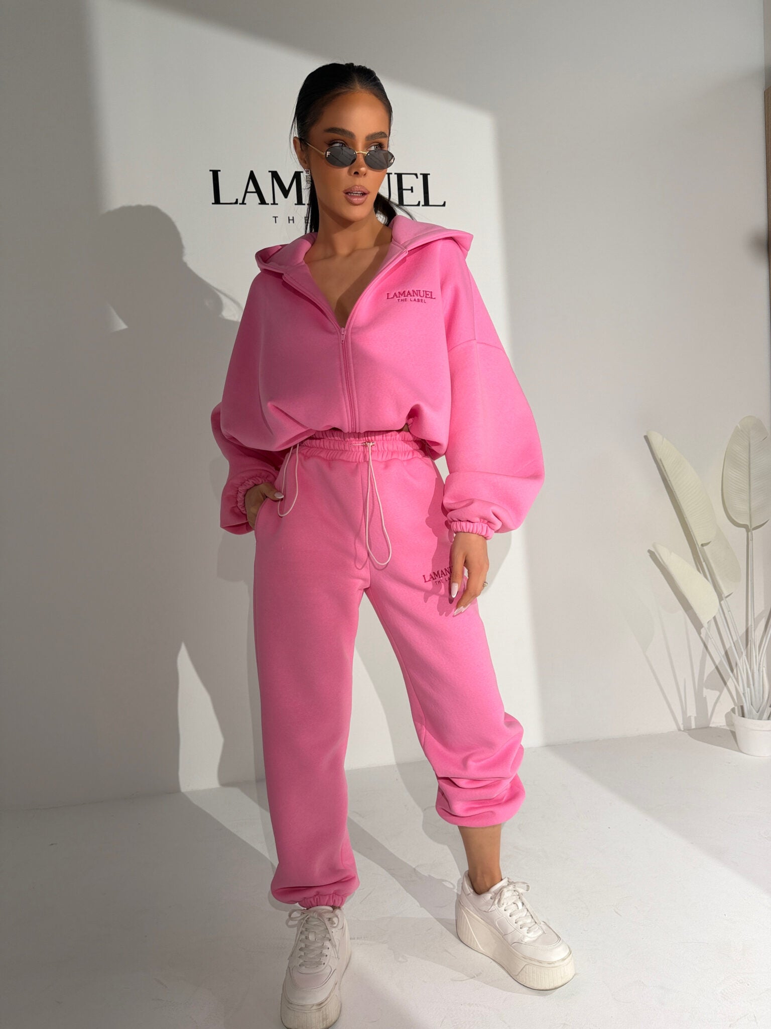 Damen Sweatset LAMANUEL – Hoodie & Hose – ONE SIZE