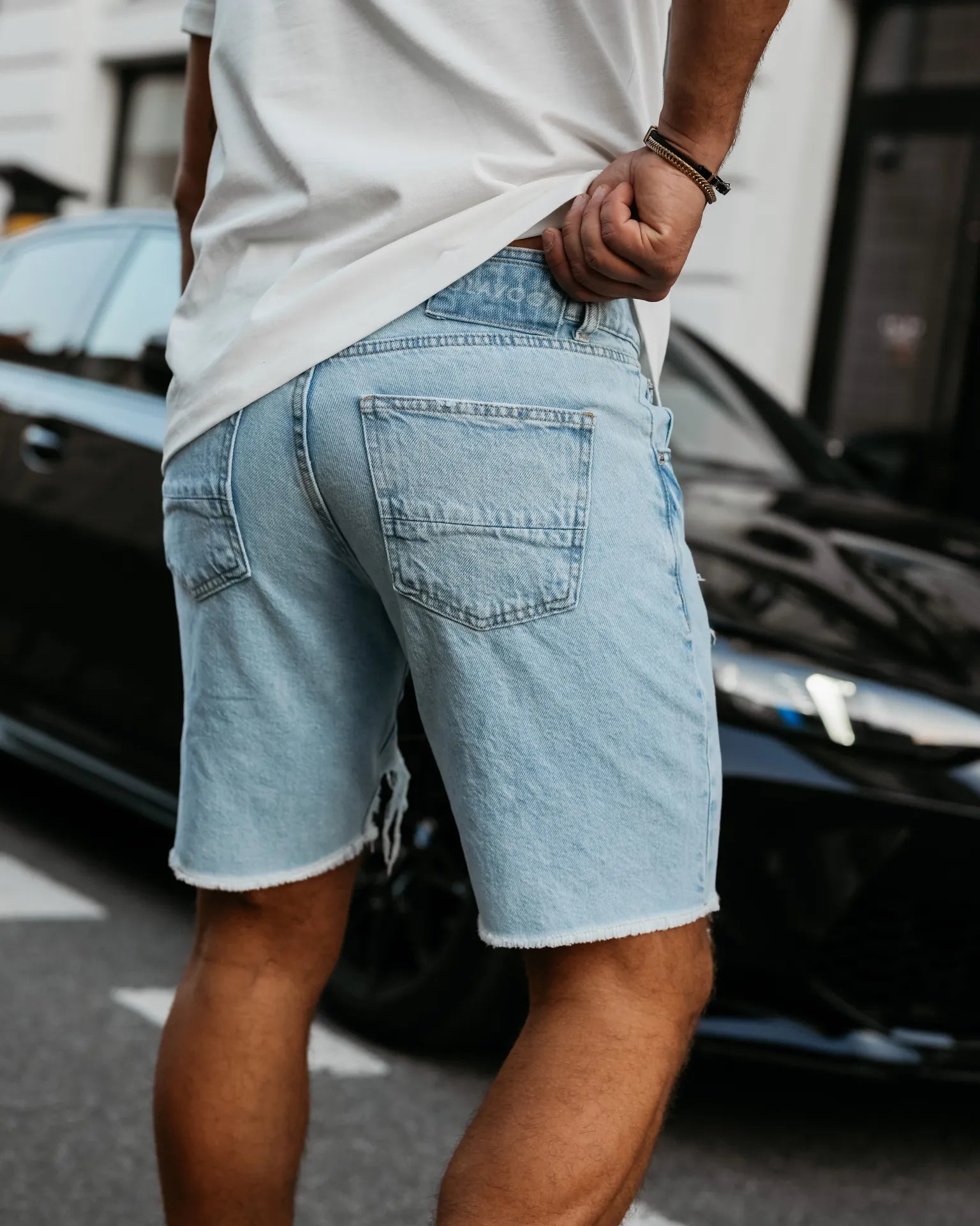 Men's denim shorts OLAVOGA Men TRUEFIT