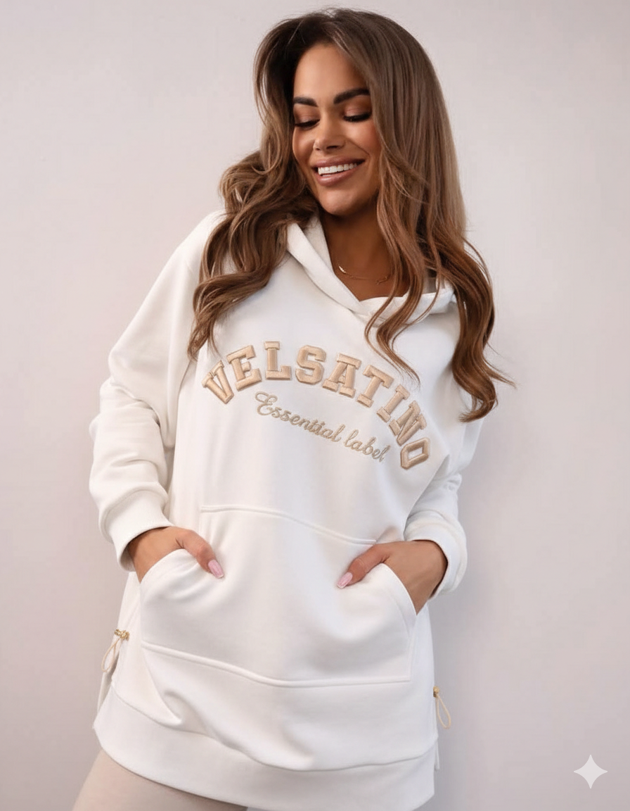 VELSANTINO Hoodie – Creme Beige
