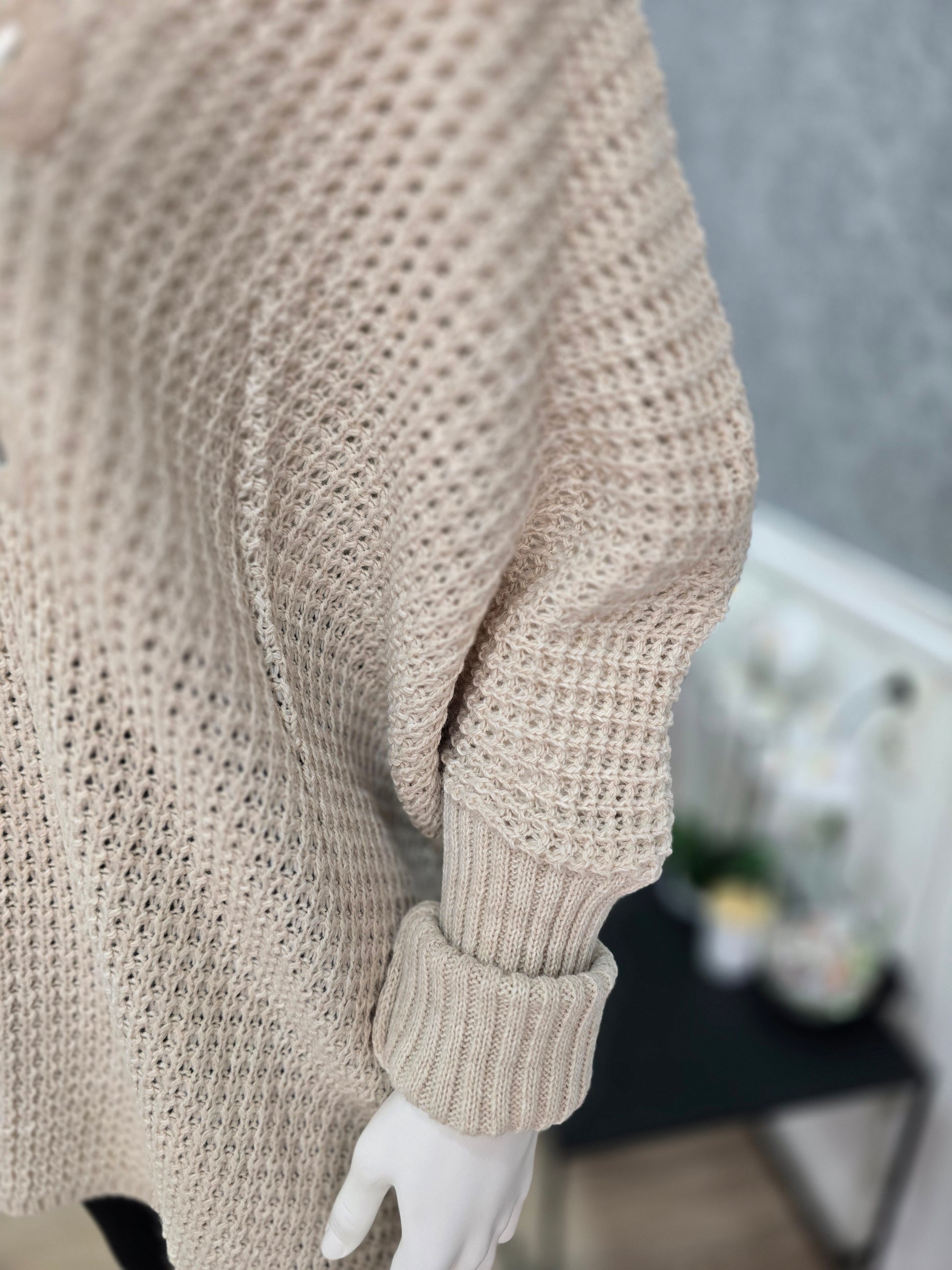 Oversize Strickpullover – Made in Italy