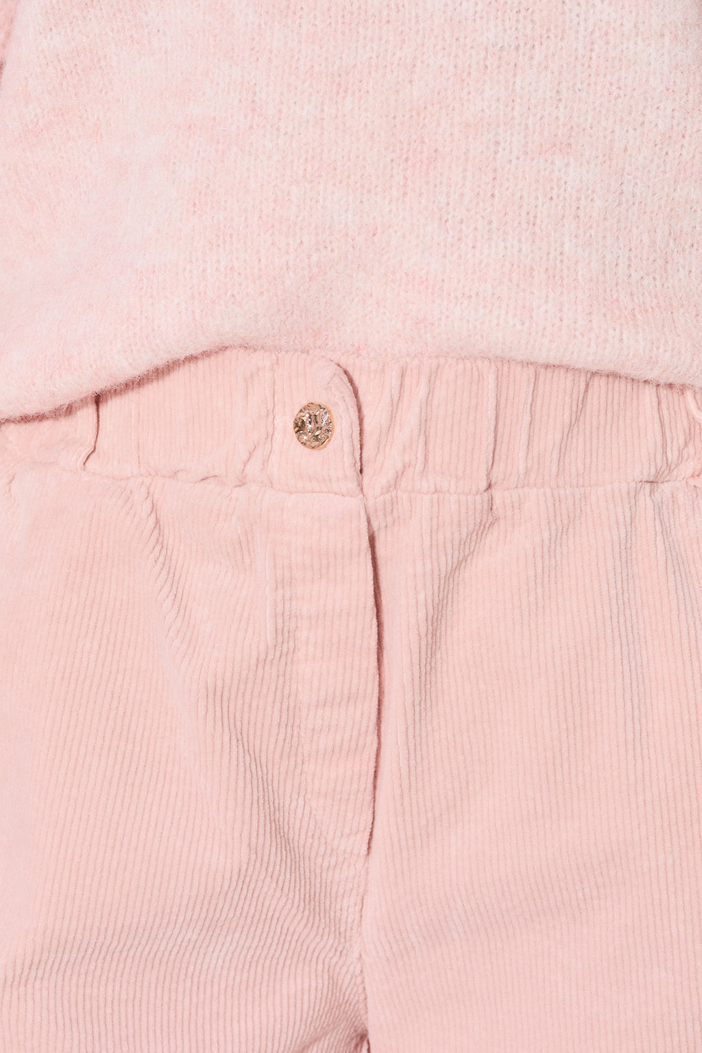 Cord-Joggerhose mit hohem Bund