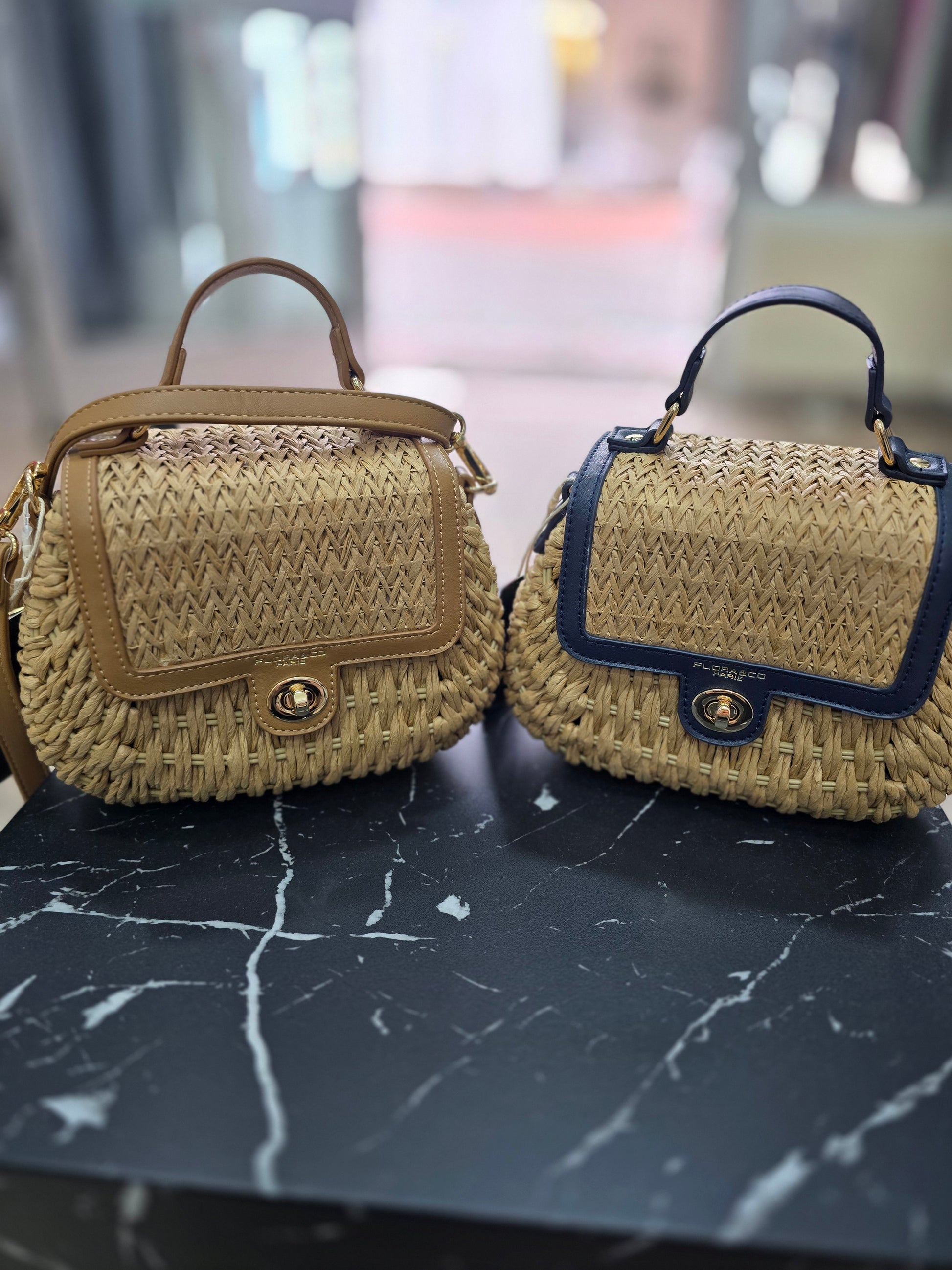 Sommer-Highlight: Geflochtene Tasche mit Lederdetails