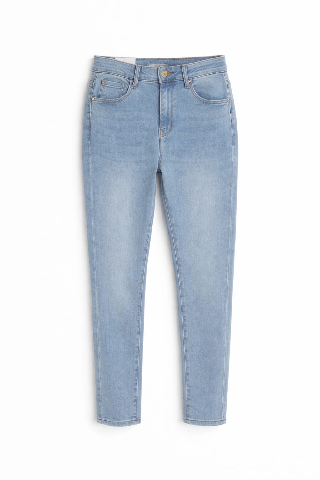 Denim Bustier-Jumpsuit „Bodycon Flare“ – Medium Blue