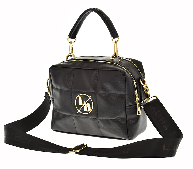 Modische Umhängetasche von Laura Biaggi – Schwarz