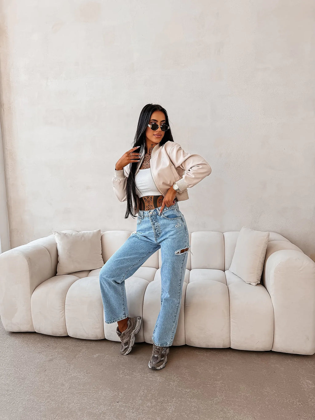 Denim-Hose OLAVOGA FININ - Blau