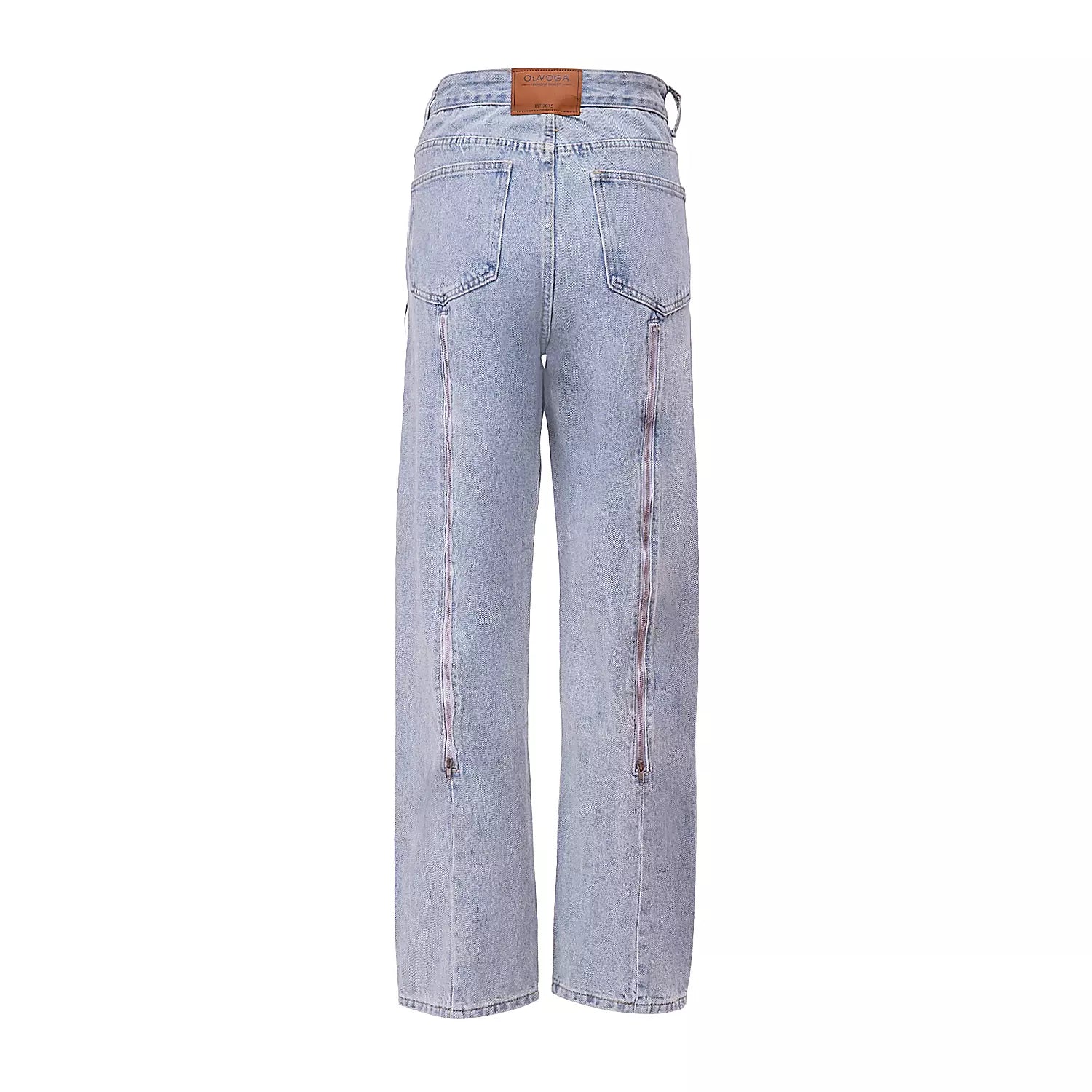 High Waist Damen Jeans OLAVOGA – Hellblau