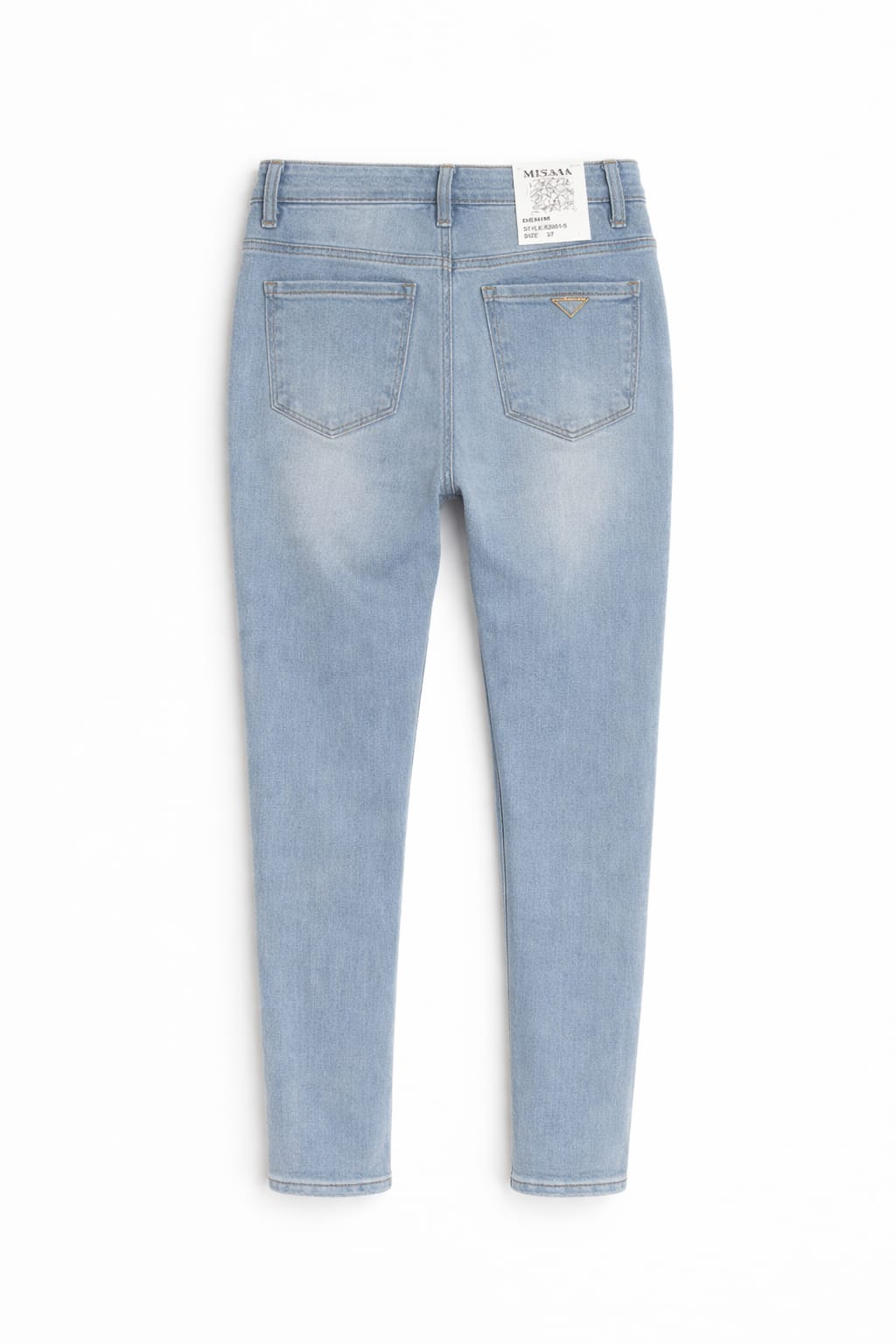 Denim Bustier-Jumpsuit „Bodycon Flare“ – Medium Blue