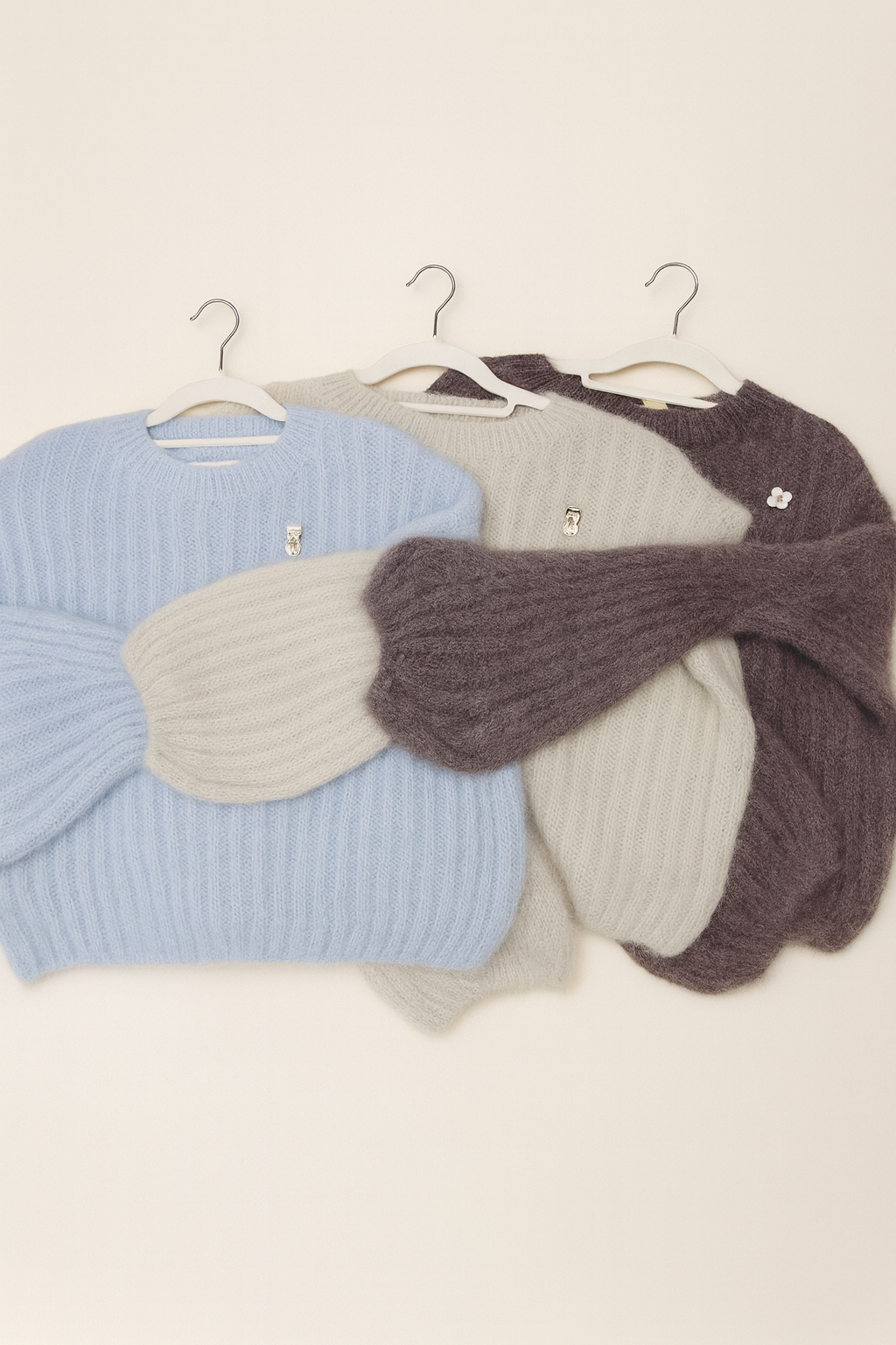 Flauschiger Pullover – Uni
