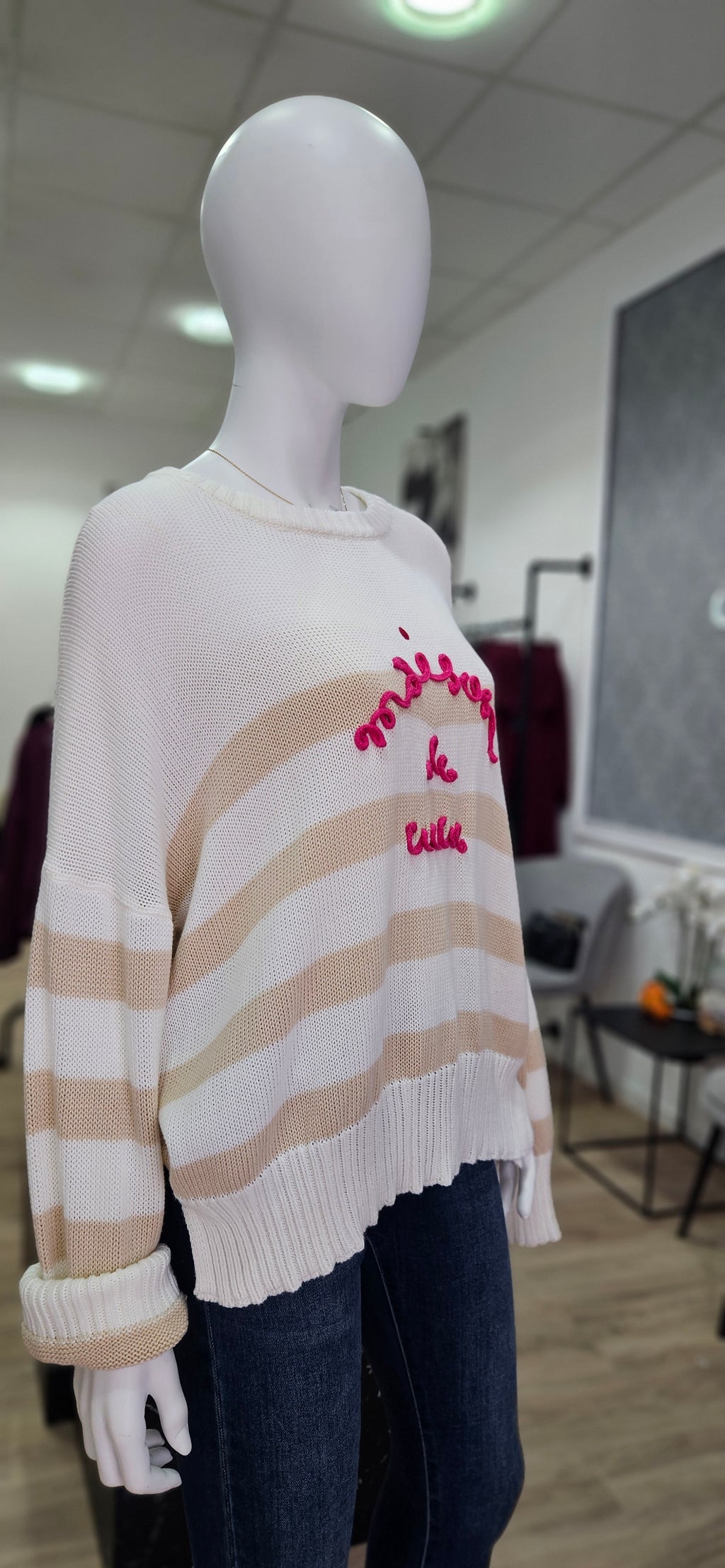 Lässiger Strickpullover "Maison de Cucu" (COCOMORE)