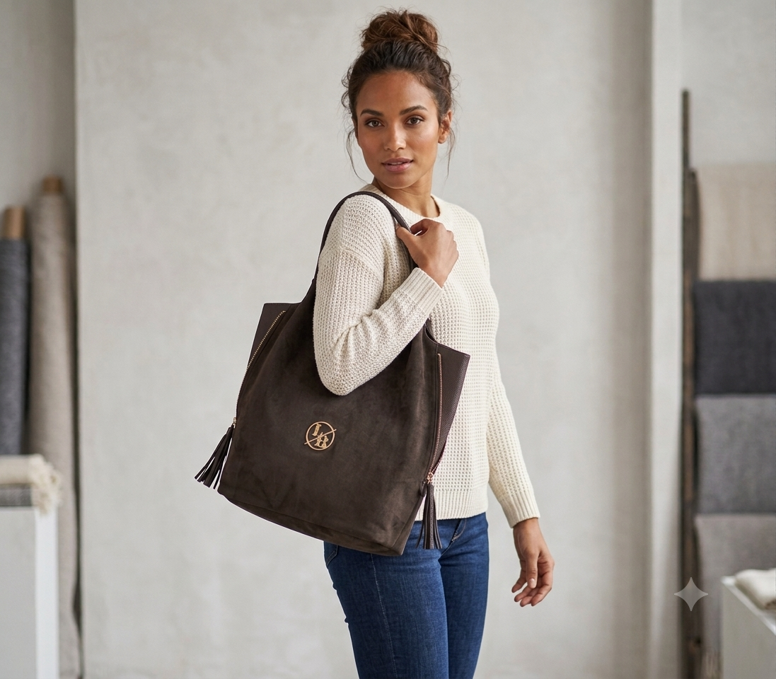 Elegante Damen Shopper-Tasche in Dunkelbraun – geräumig & stilvoll