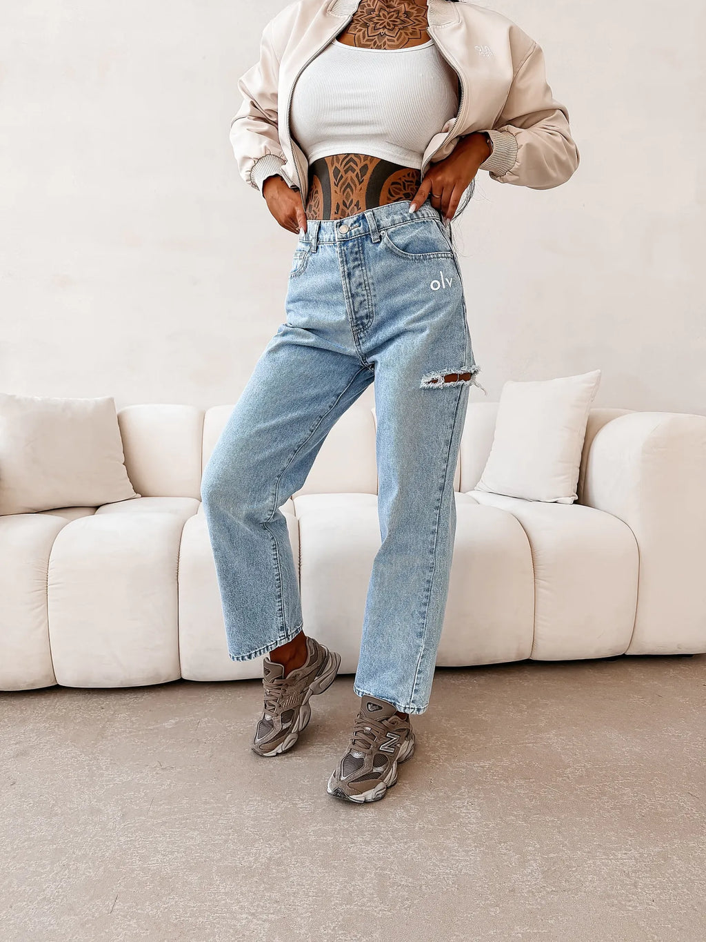 Denim-Hose OLAVOGA FININ - Blau