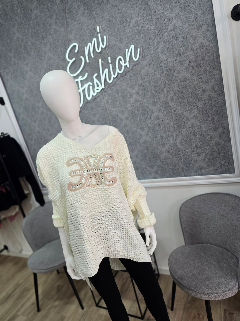 Oversize Strickpullover – Made in Italy