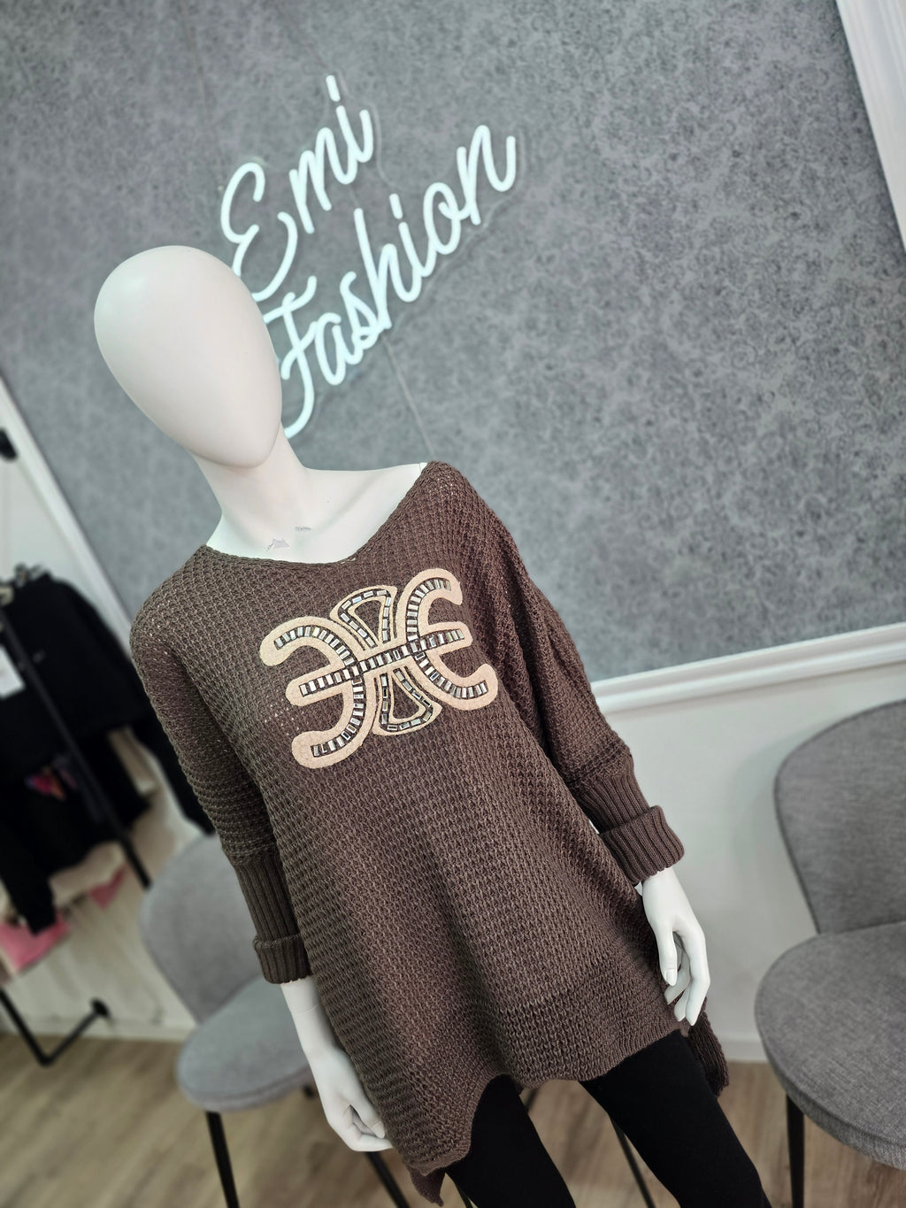 Oversize Strickpullover – Made in Italy