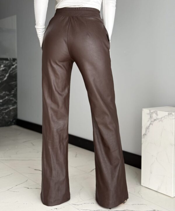 Damen-Ledershose mit hohem Bund – Eco Leather