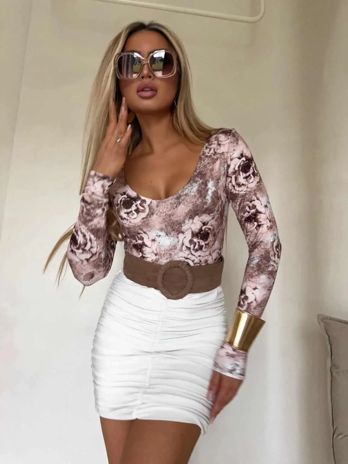 Bluse Venezia – Damenbluse mit V-Ausschnitt