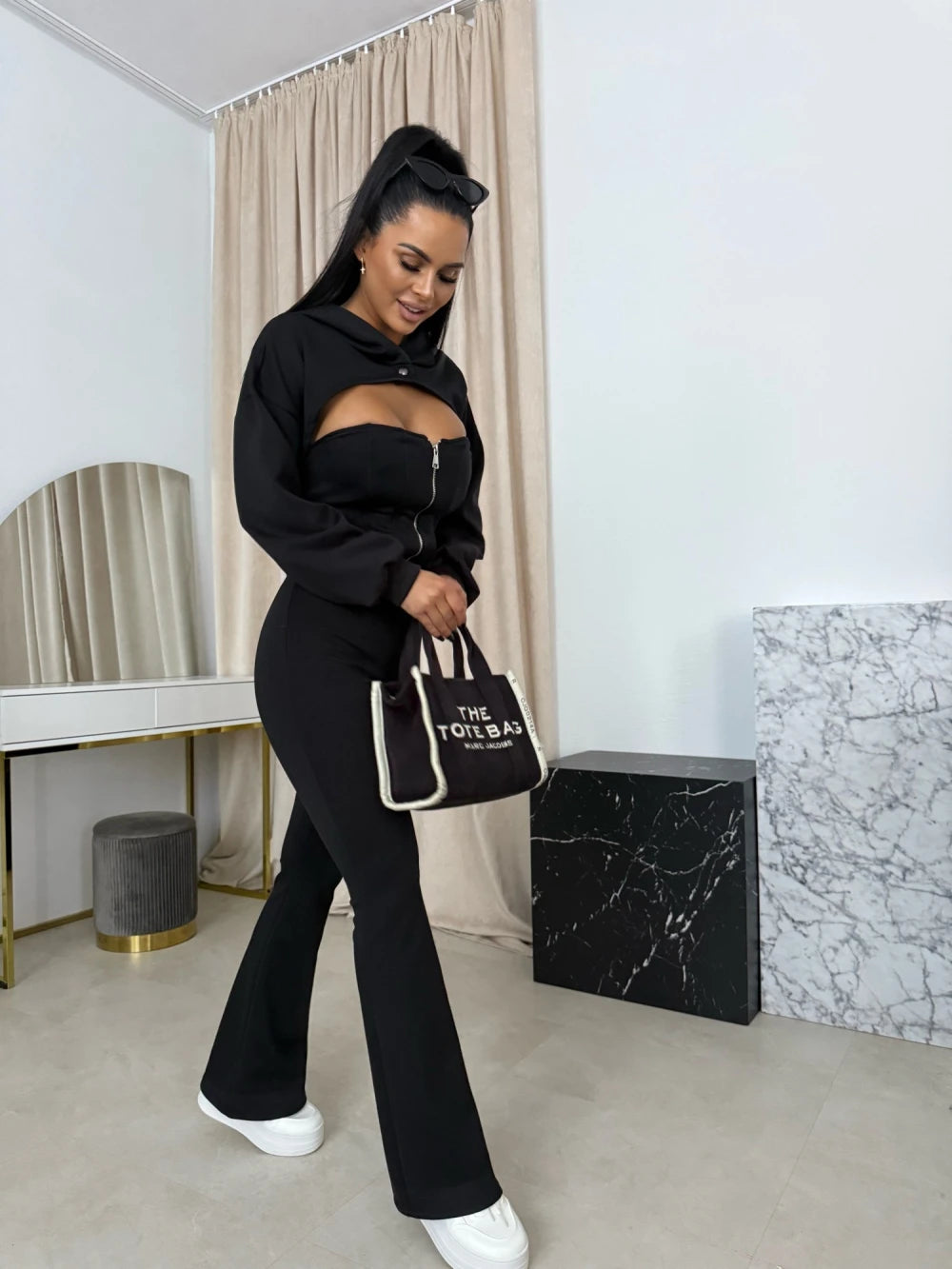 Damen Trainingsset – 3-teilig | Figurbetont, Elastisch & Modisch