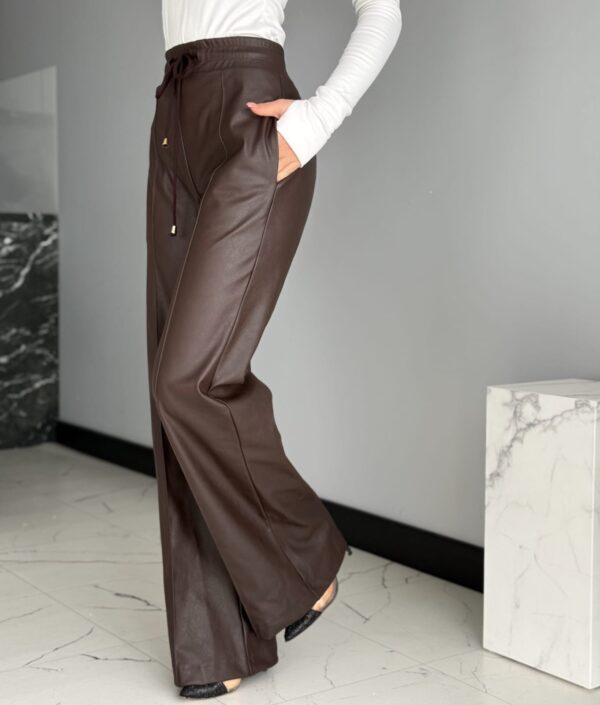 Damen-Ledershose mit hohem Bund – Eco Leather