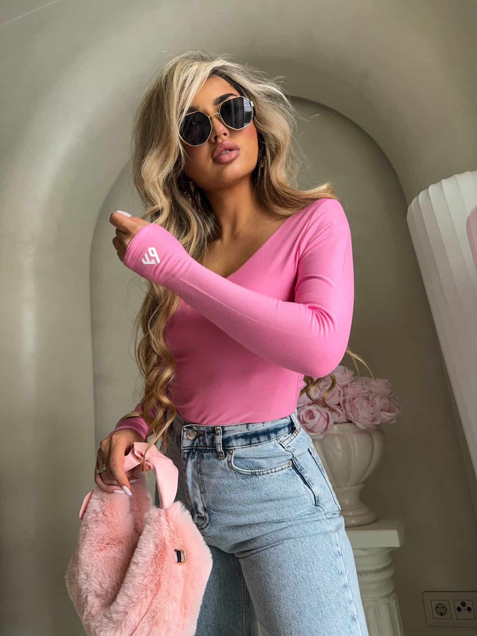 Bluse Venezia – Damenbluse mit V-Ausschnitt