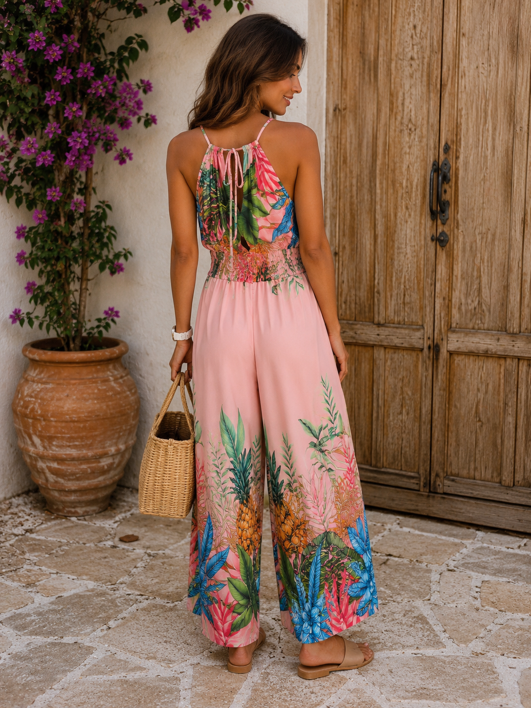 Overall Tropical Pink
