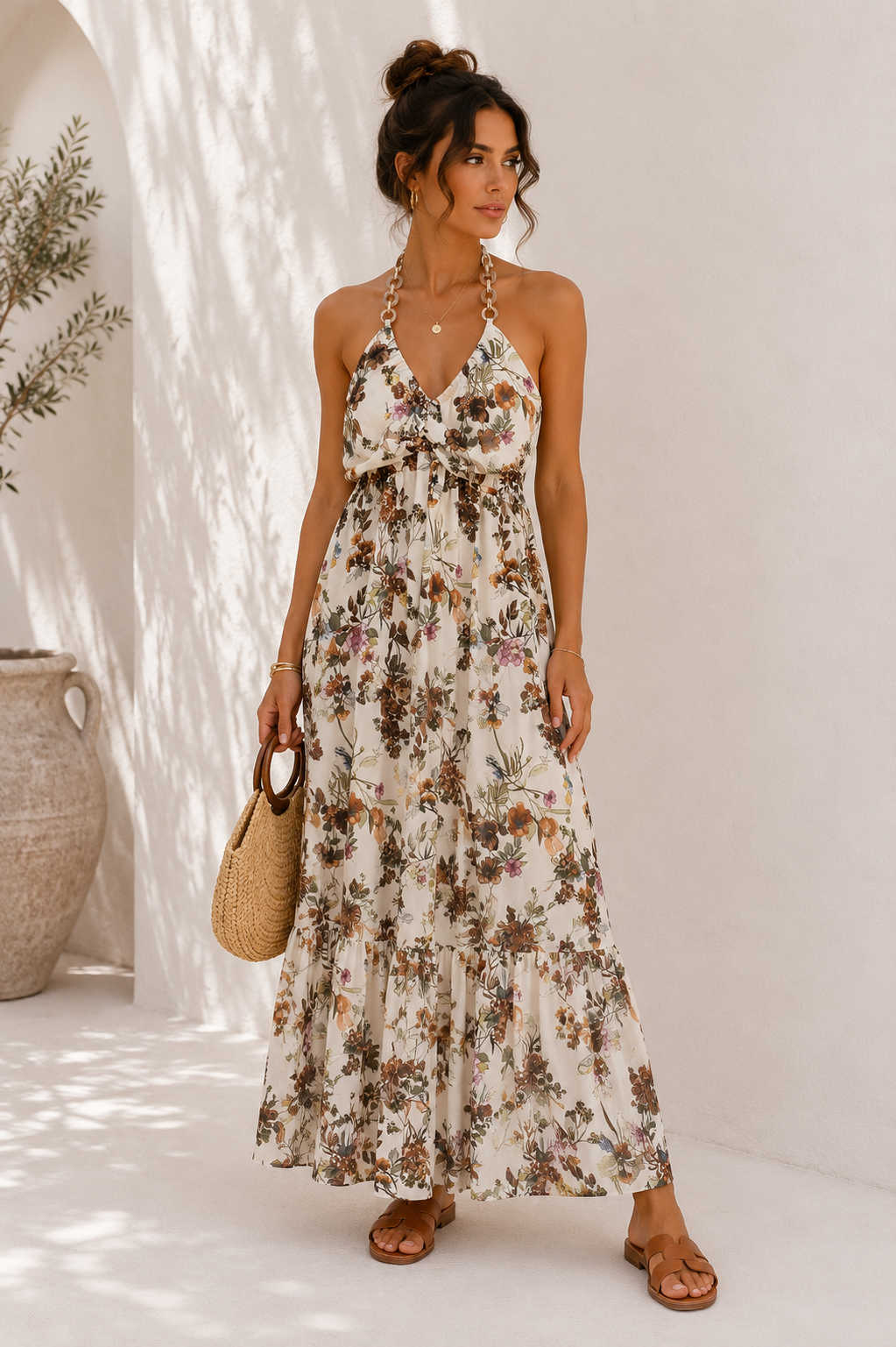 Maxikleid Floral – Italienische Sommermode