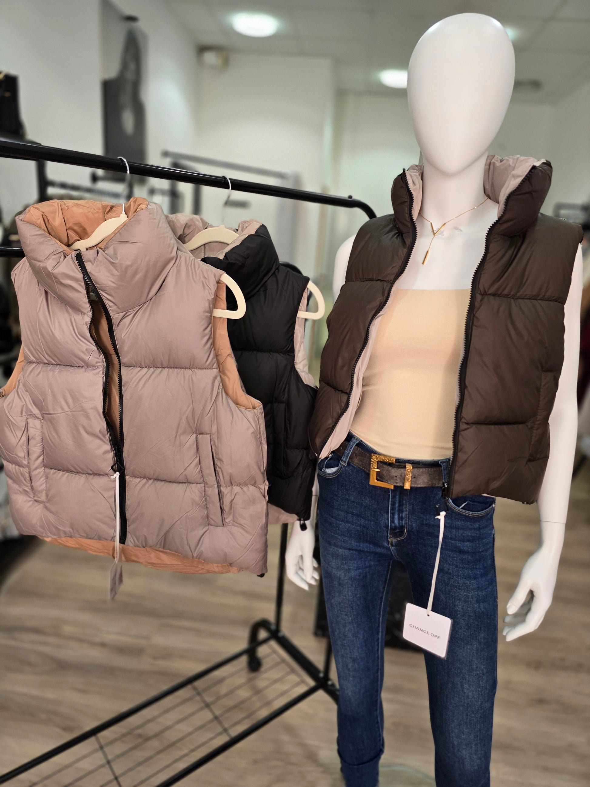 Damen Steppweste – kurz, stylisch & wendbar