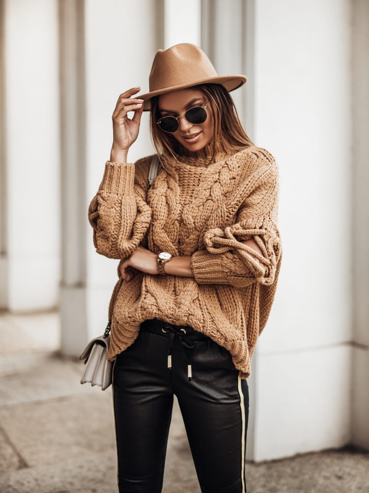 Pullover mit dekorativem Strickmuster Cocomore Casual