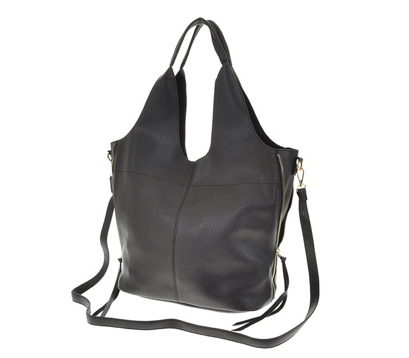 Damen Shopper – große Schultertasche mit zusätzlichem Umhängeriemen