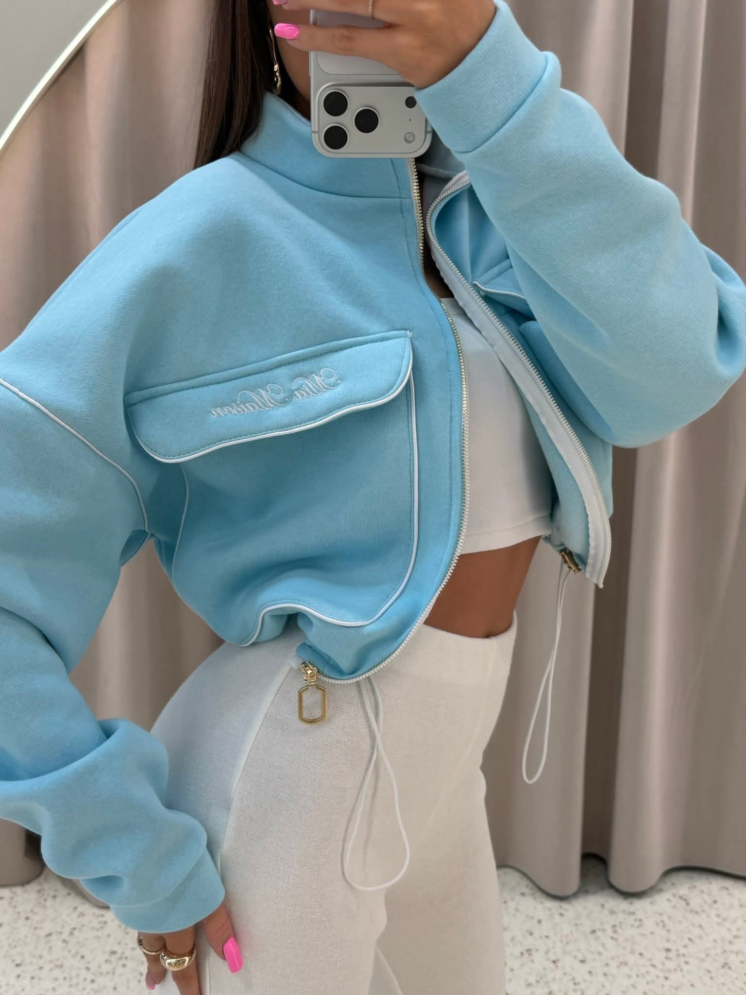 Damen Sweatjacke mit Reißverschluss – UNI