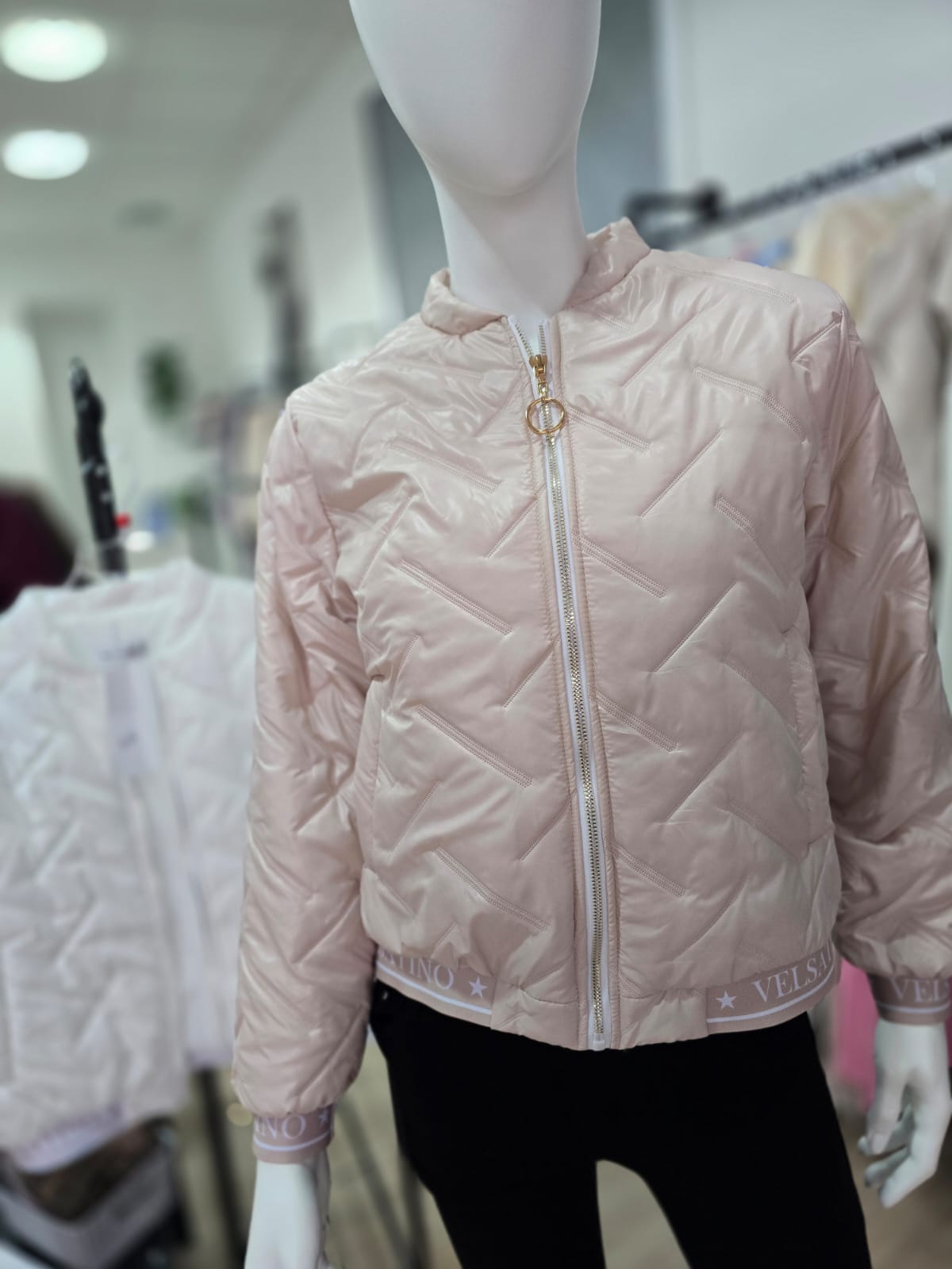 Elegante Stepp-Bomberjacke "Velsatino"