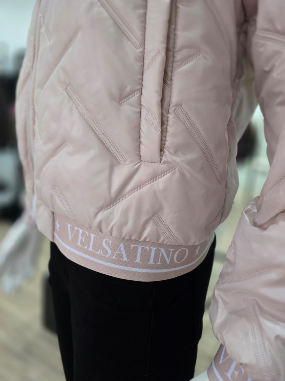 Elegante Stepp-Bomberjacke "Velsatino"