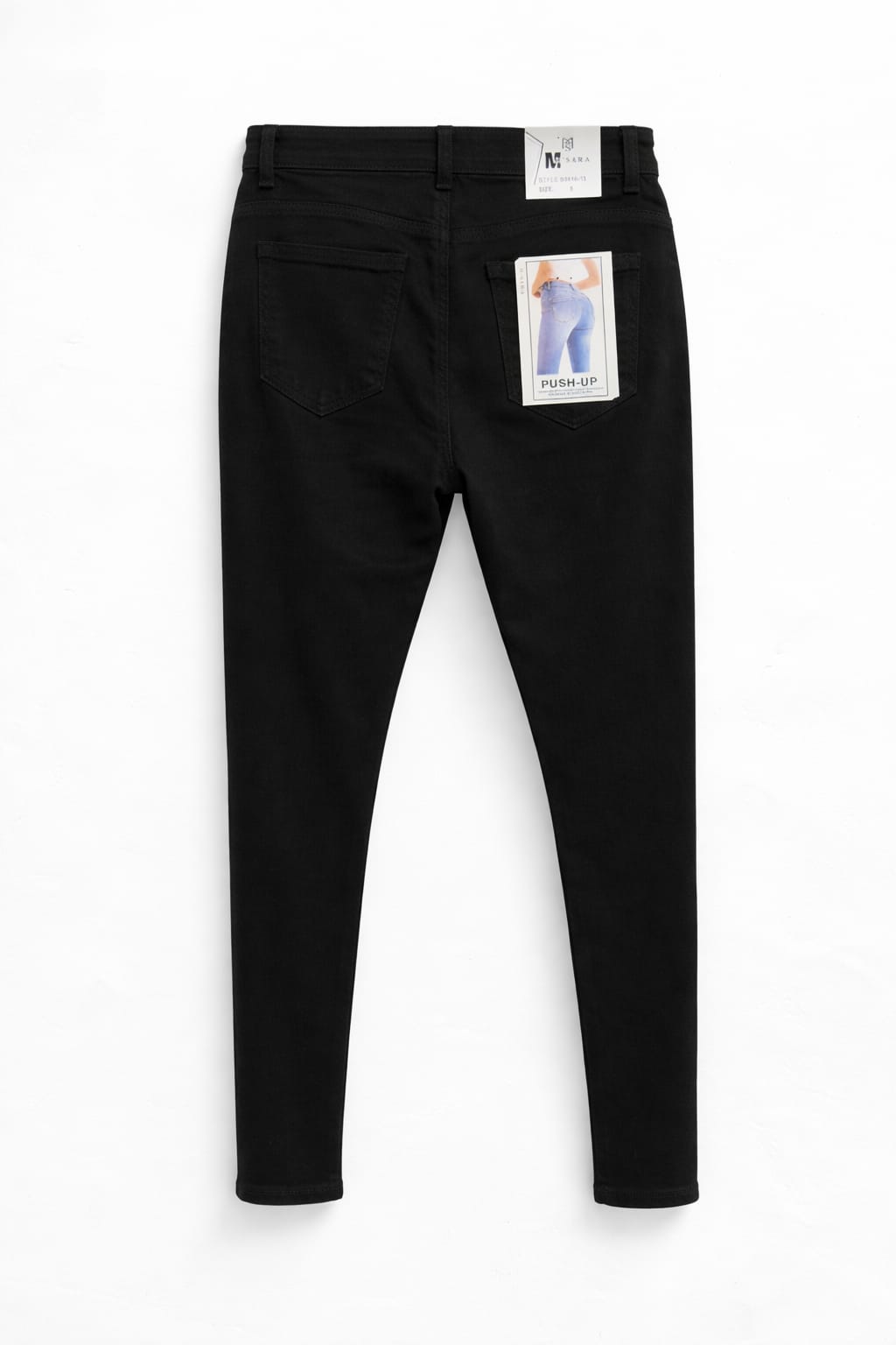 High Waist Skinny Jeans „Sculpt & Lift“ – Deep Black