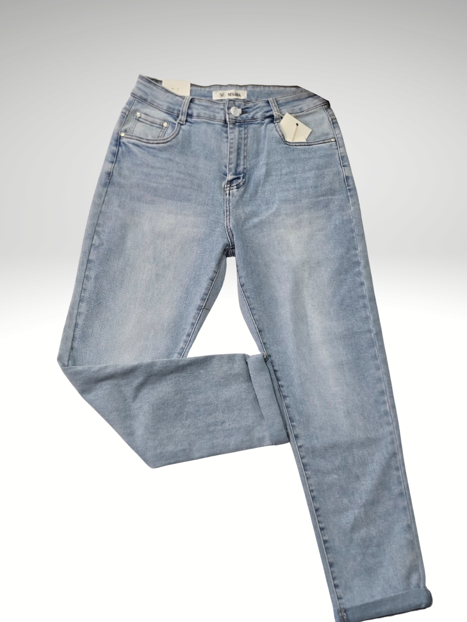 MSARA Mom Fit Jeans – Super Elastisch & Bequem