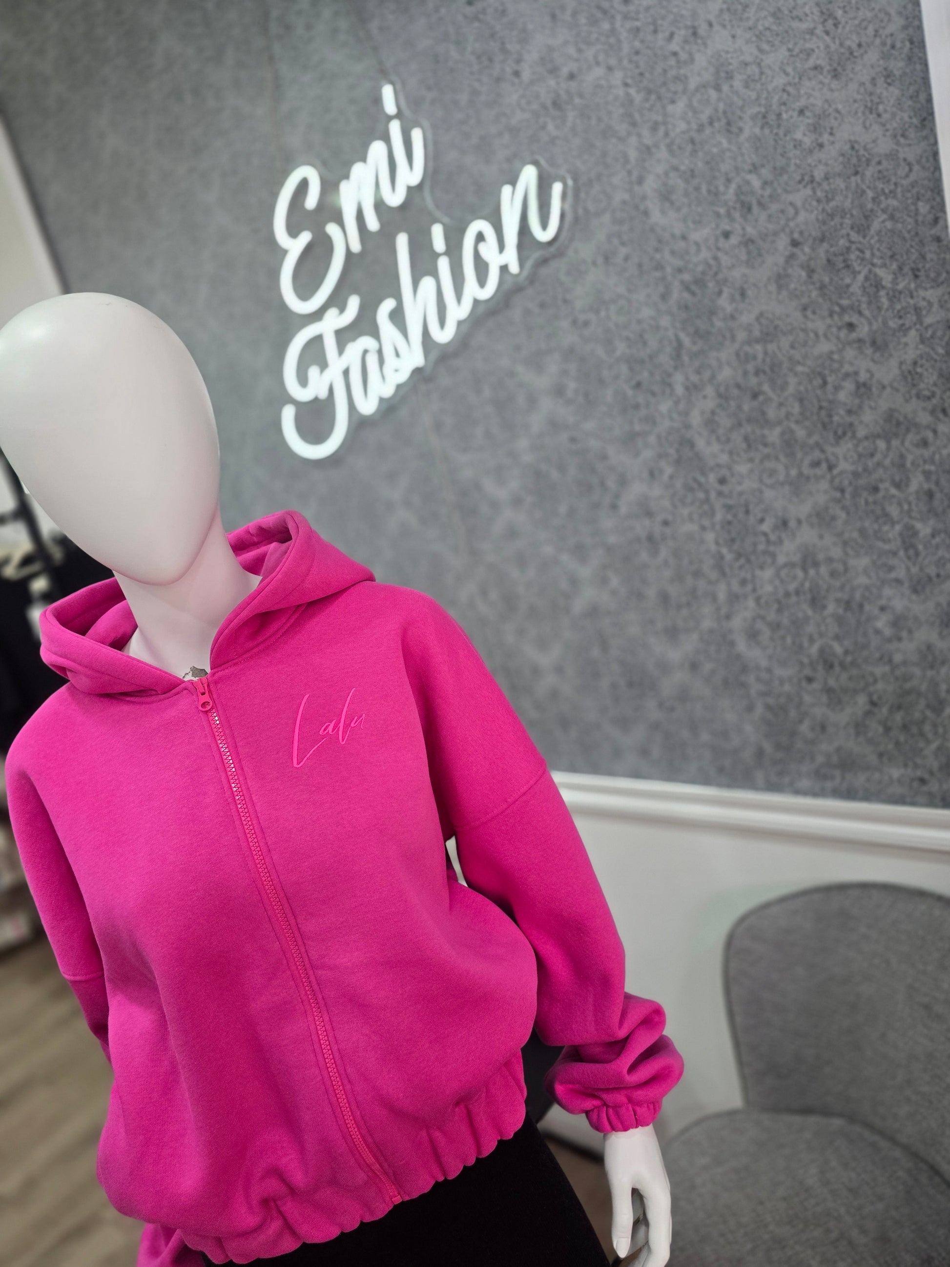 Sweatjacke mit Reißverschluss von Lalu