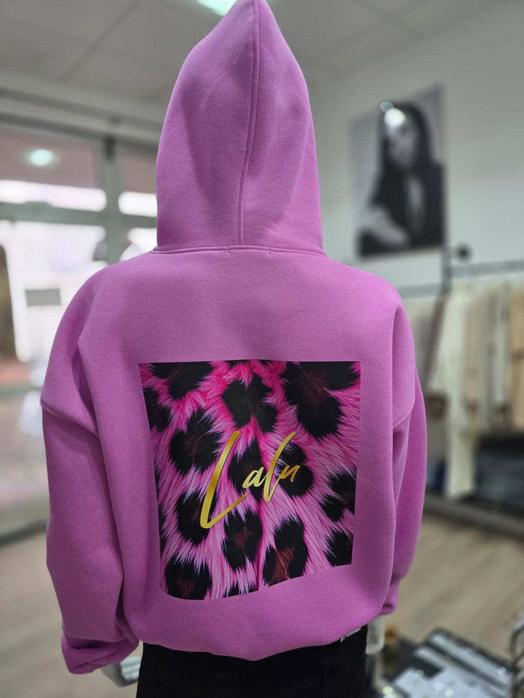 Pinkfarbener Oversize-Hoodie "Lala"