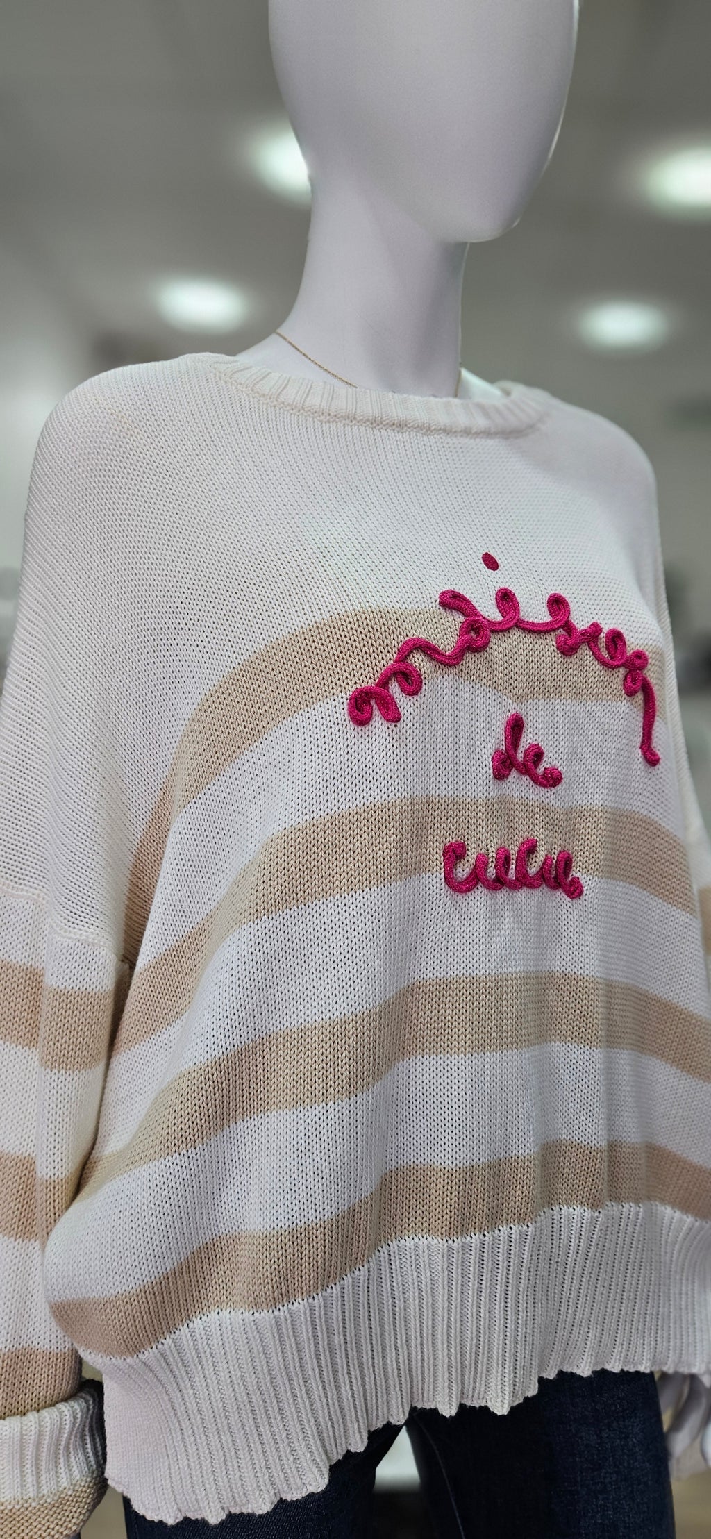 Lässiger Strickpullover "Maison de Cucu" (COCOMORE)